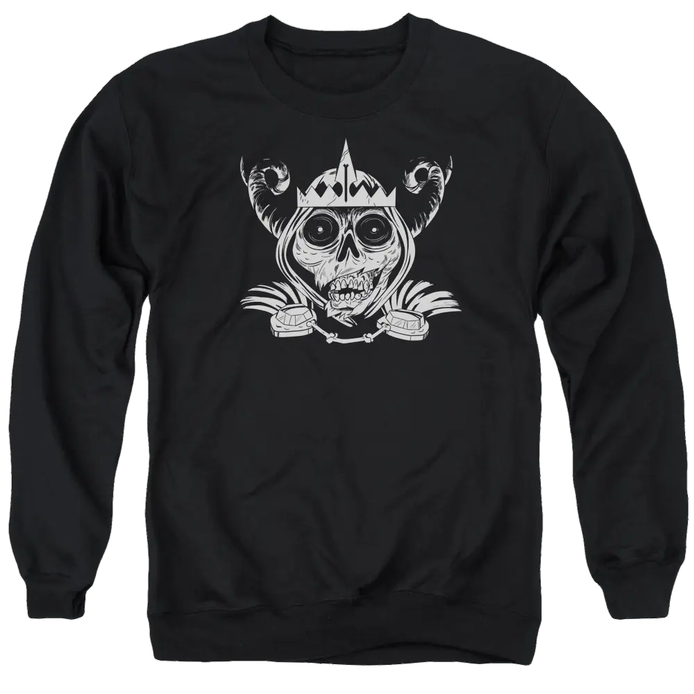 Adventure Time Skull Face - Men's Crewneck Sweatshirt Adventure Time