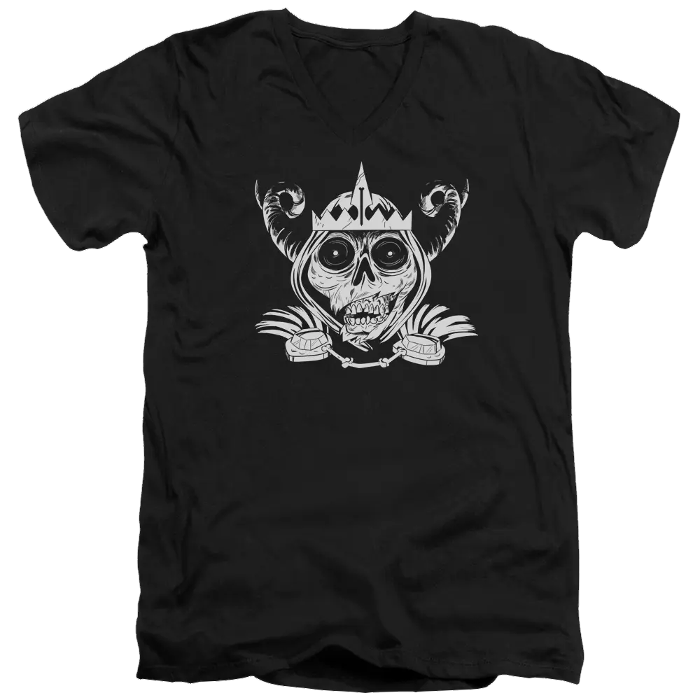 Adventure Time Skull Face - Men's V-Neck T-Shirt Adventure Time