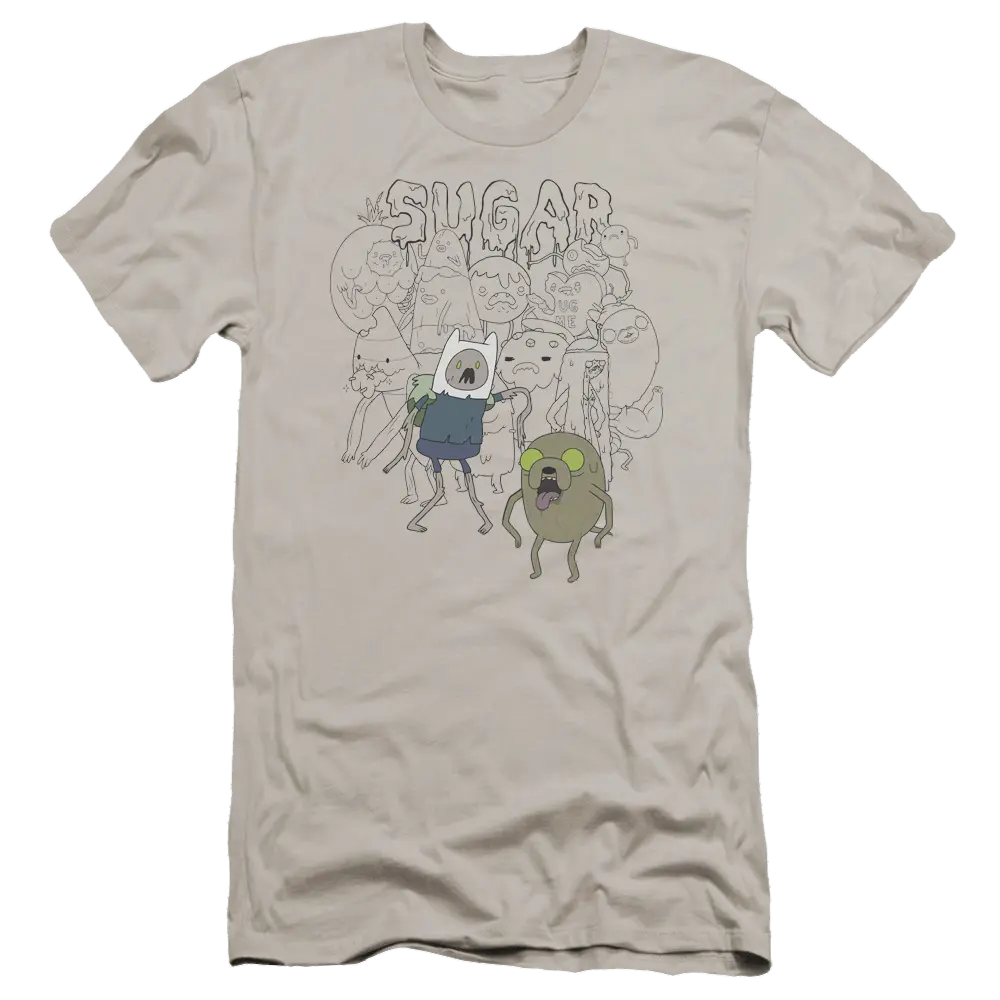 Adventure Time Sugar Zombies - Men's Premium Slim Fit T-Shirt Adventure Time