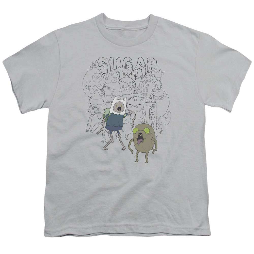 Adventure Time Sugar Zombies - Youth T-Shirt Youth T-Shirt (Ages 8-12) Adventure Time