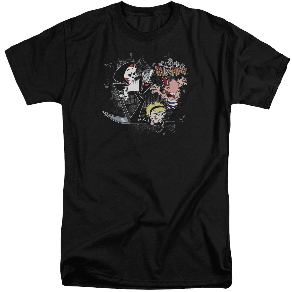 Grim Adventures of Billy & Mandy, The Splatter Cast - Men's Tall Fit T-Shirt Men's Tall Fit T-Shirt The Grim Adventures of Billy & Mandy