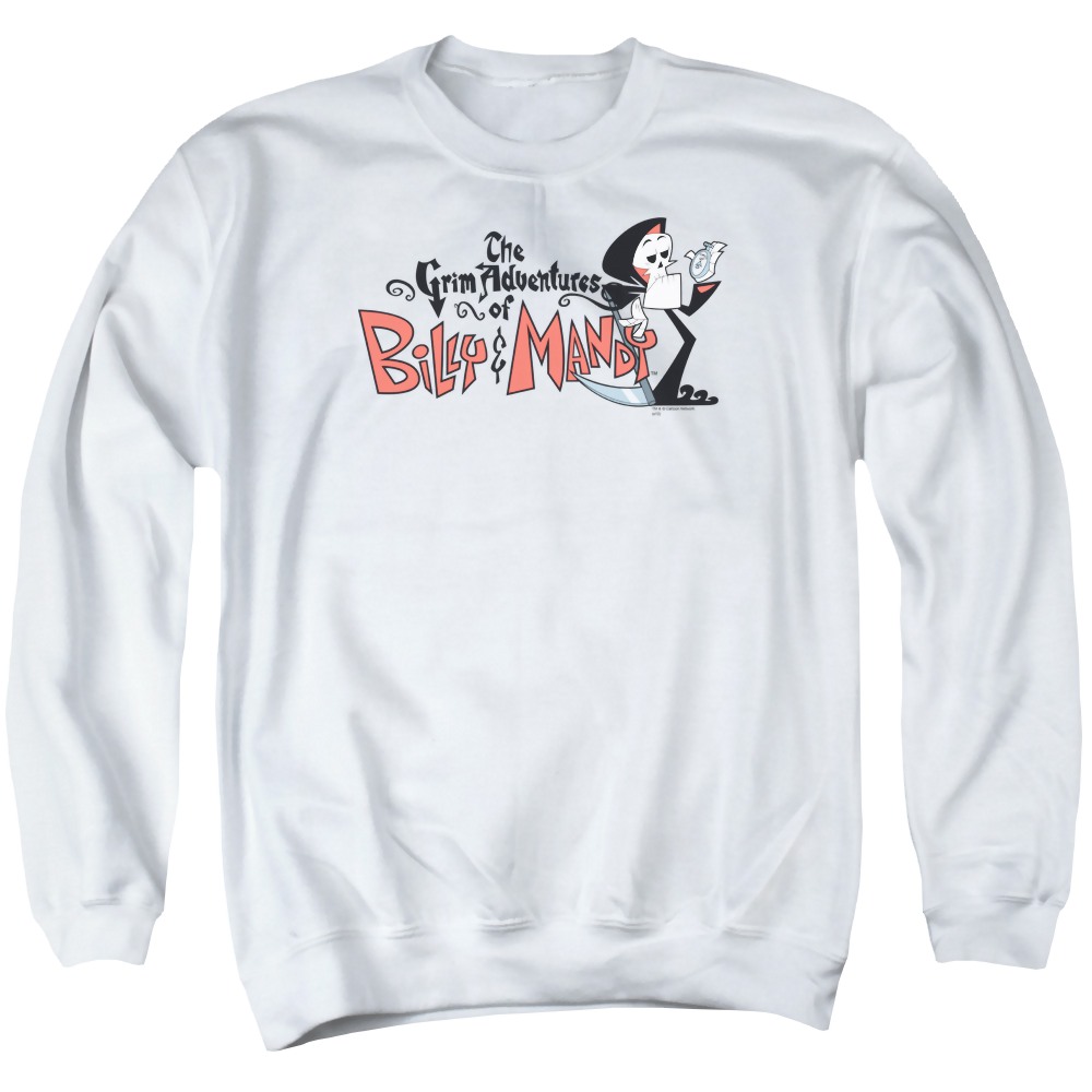 Grim Adventures of Billy & Mandy, The Logo - Men's Crewneck Sweatshirt Men's Crewneck Sweatshirt The Grim Adventures of Billy & Mandy