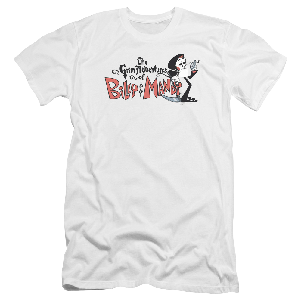 Grim Adventures of Billy & Mandy, The Logo - Men's Premium Slim Fit T-Shirt Men's Premium Slim Fit T-Shirt The Grim Adventures of Billy & Mandy