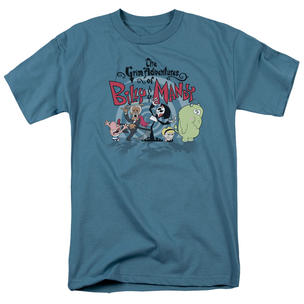 Grim Adventures of Billy & Mandy, The Group Shot - Men's Regular Fit T-Shirt Men's Regular Fit T-Shirt The Grim Adventures of Billy & Mandy