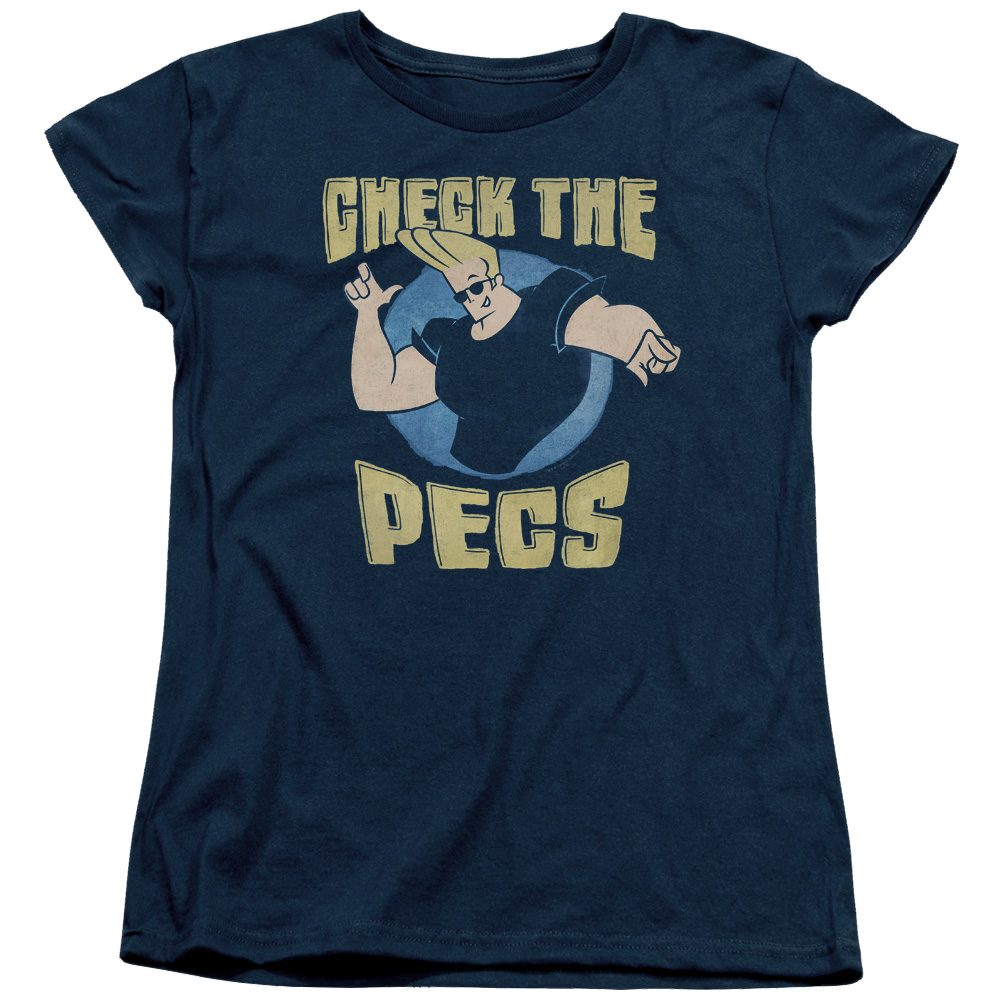 Johnny Bravo Check The Pects Women's T-Shirt Women's T-Shirt Johnny Bravo