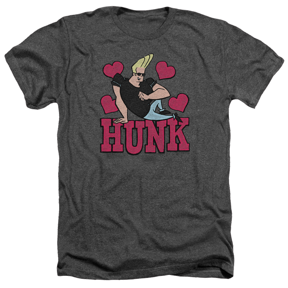 Johnny Bravo Hunk Men's Heather T-Shirt Men's Heather T-Shirt Johnny Bravo