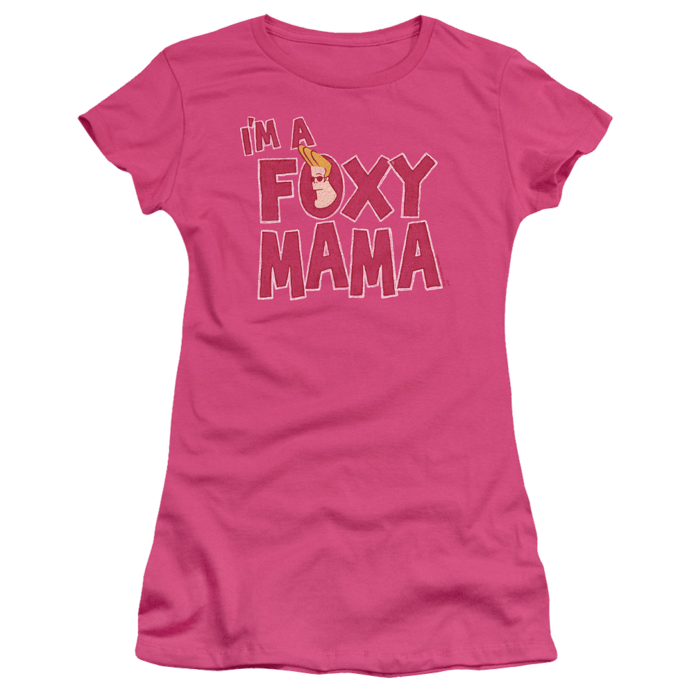 Johnny Bravo Foxy Mama Juniors T-Shirt Juniors T-Shirt Johnny Bravo