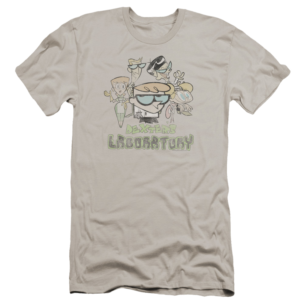Dexter's Laboratory Vintage Cast - Men's Premium Slim Fit T-Shirt Men's Premium Slim Fit T-Shirt Dexter's Laboratory