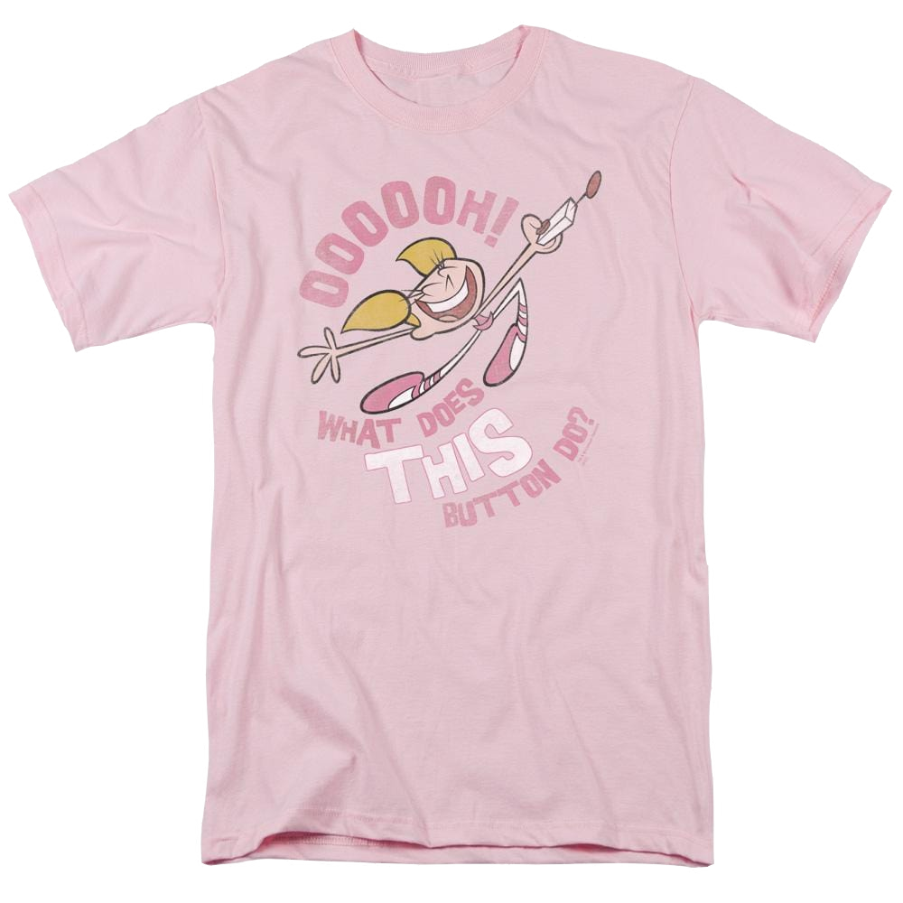 Dexter's Laboratory Button - Men's Regular Fit T-Shirt Men's Regular Fit T-Shirt Dexter's Laboratory