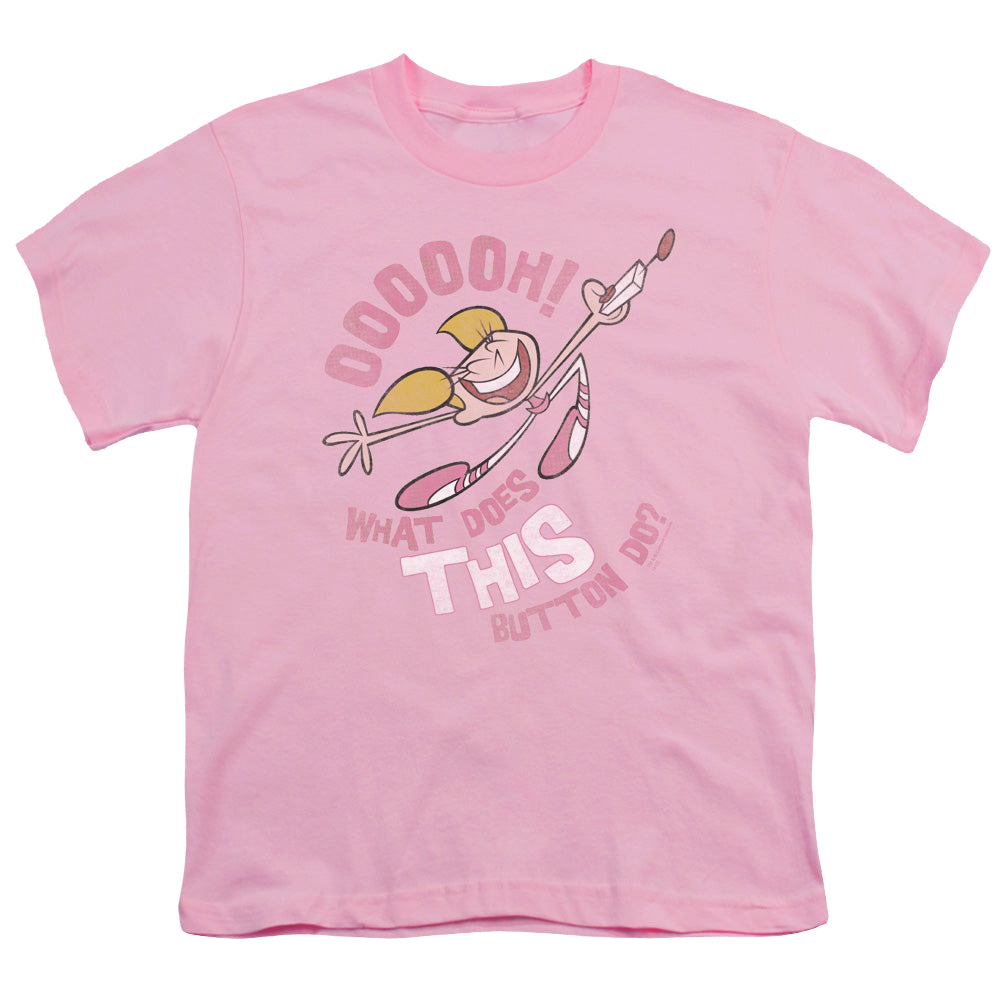 Dexter's Laboratory Button - Youth T-Shirt Youth T-Shirt (Ages 8-12) Dexter's Laboratory