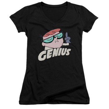 Dexter's Laboratory Genius - Juniors V-Neck T-Shirt Juniors V-Neck T-Shirt Dexter's Laboratory