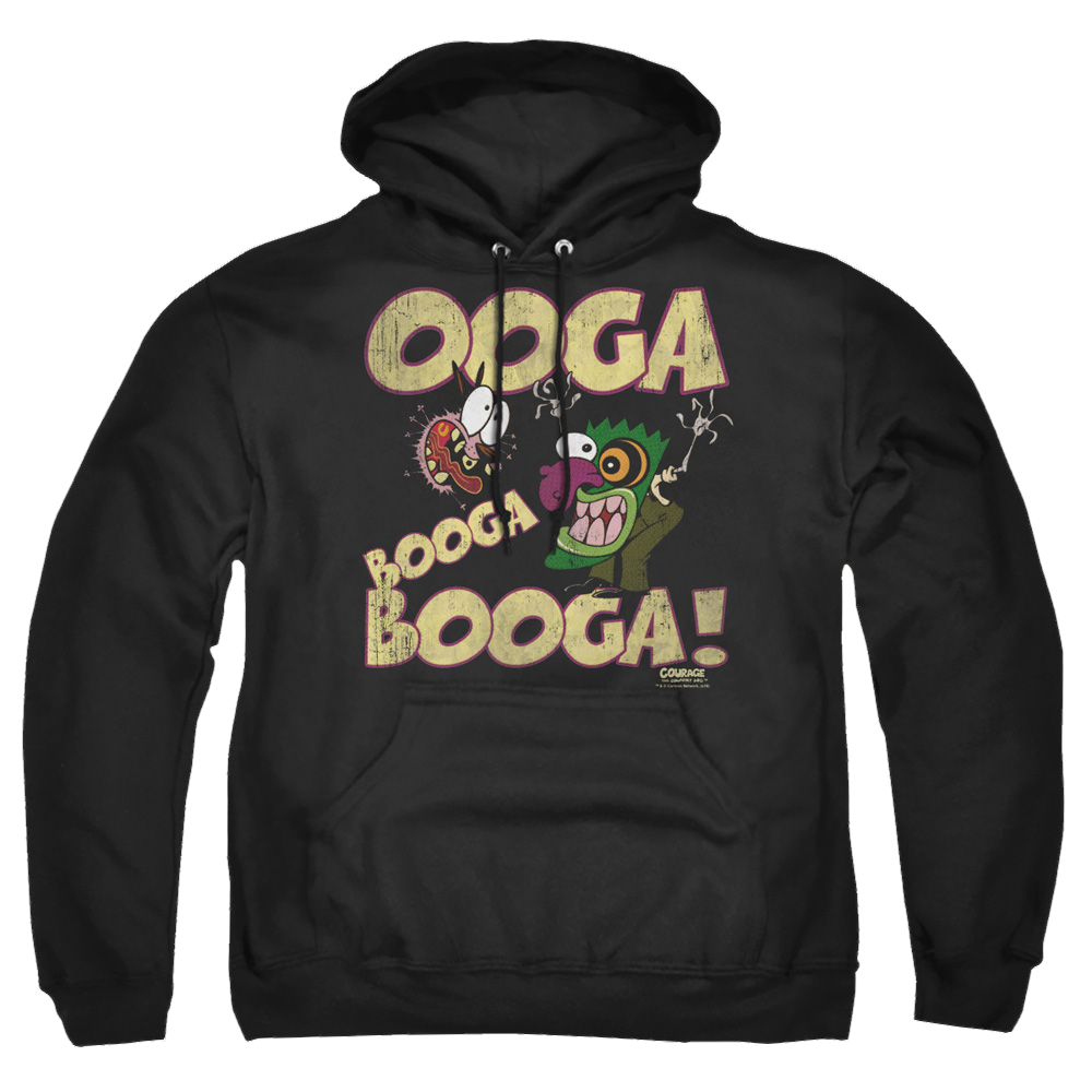 Courage Ooga Booga Booga - Pullover Hoodie Pullover Hoodie Courage the Cowardly Dog