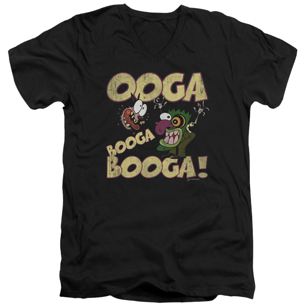Courage Ooga Booga Booga - Men's V-Neck T-Shirt Men's V-Neck T-Shirt Courage the Cowardly Dog