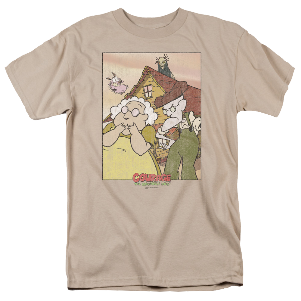 Courage the Cowardly Dog Gothic Courage - Men's Regular Fit T-Shirt Men's Regular Fit T-Shirt Courage the Cowardly Dog