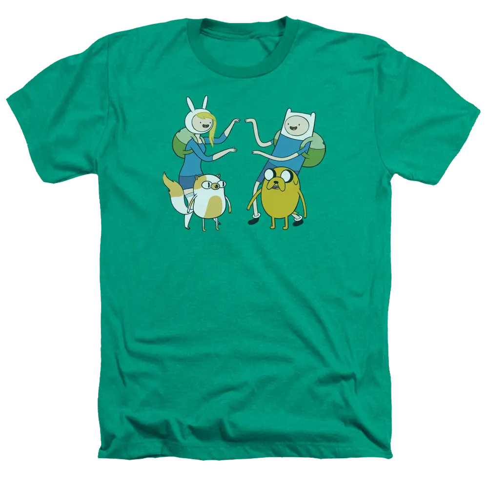 Adventure Time Meet Up - Men's Heather T-Shirt Adventure Time