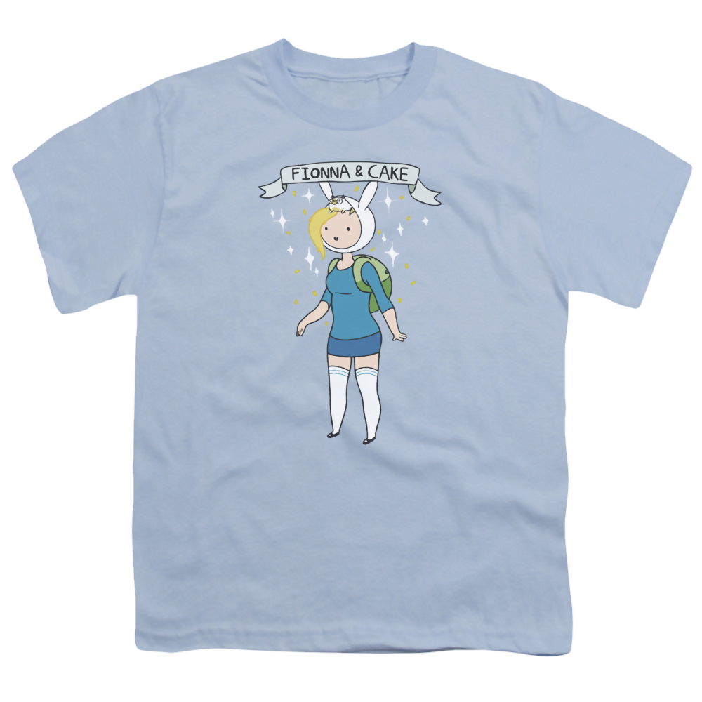 Adventure Time Fionna & Cake - Youth T-Shirt Youth T-Shirt (Ages 8-12) Adventure Time