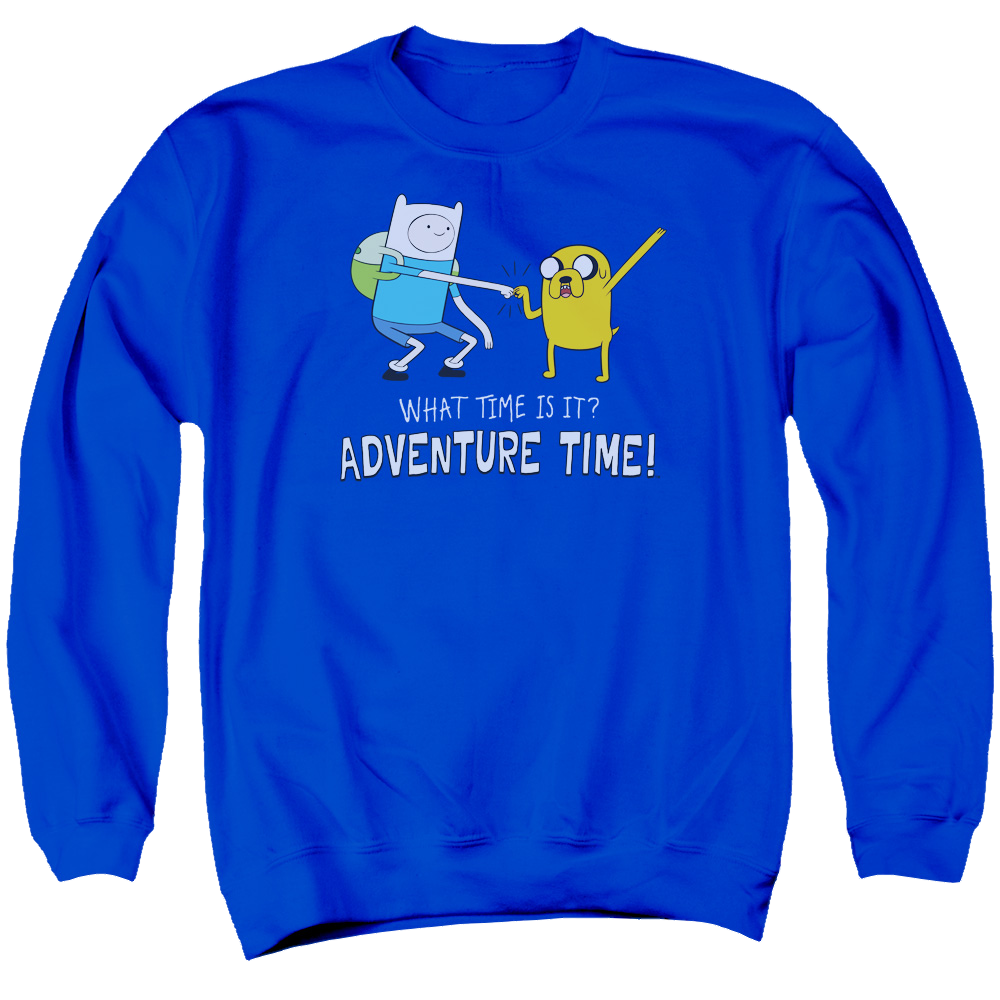 Adventure Time Fist Bump - Men's Crewneck Sweatshirt Men's Crewneck Sweatshirt Adventure Time
