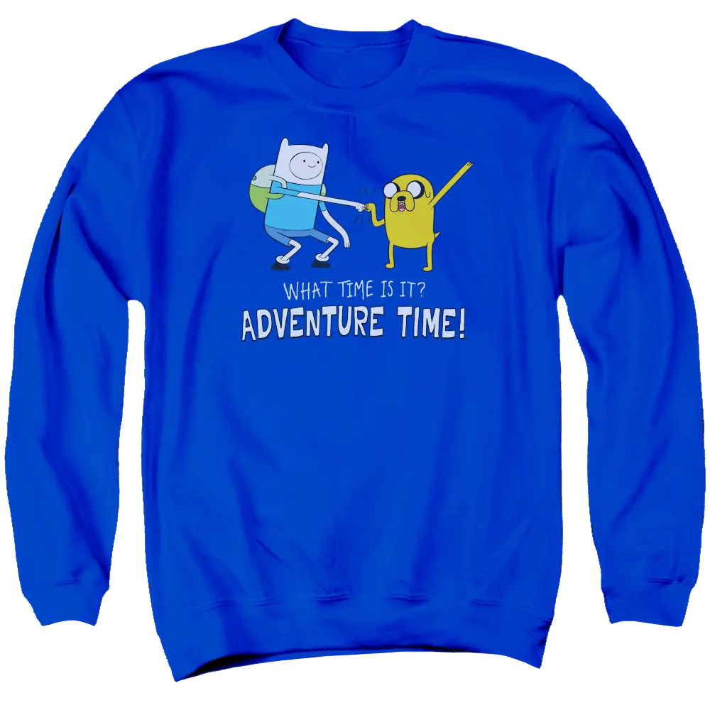 Adventure Time Fist Bump - Men's Crewneck Sweatshirt Adventure Time