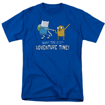 Royal men's regular fit t-shirt with Adventure Time Fist Bump graphic