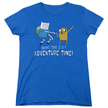 Royal women's t-shirt with Adventure Time Fist Bump graphic