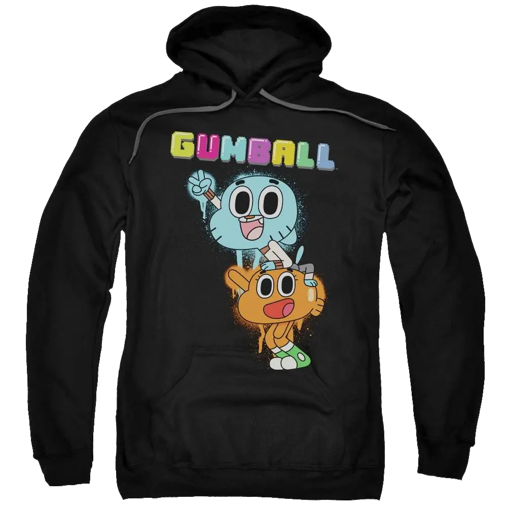 The Amazing World Of Gumball Gumball Spray Pullover Hoodie The Amazing World Of Gumball