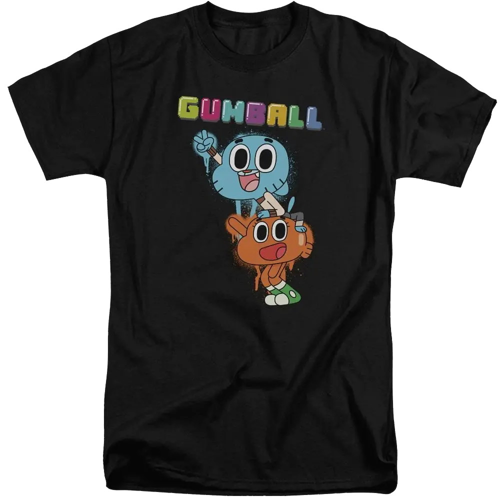 The Amazing World Of Gumball Gumball Spray Men's Tall Fit T-Shirt The Amazing World Of Gumball