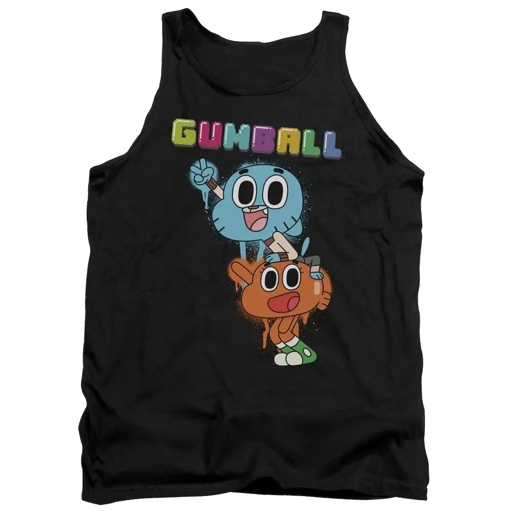 The Amazing World Of Gumball Gumball Spray Men's Tank The Amazing World Of Gumball