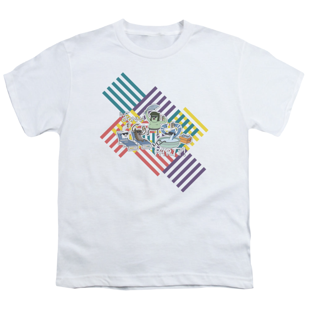 Regular Show, The We Gonna Party - Youth T-Shirt Youth T-Shirt (Ages 8-12) The Regular Show