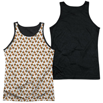 Uncle Grandpa Pizzas men's black back tank