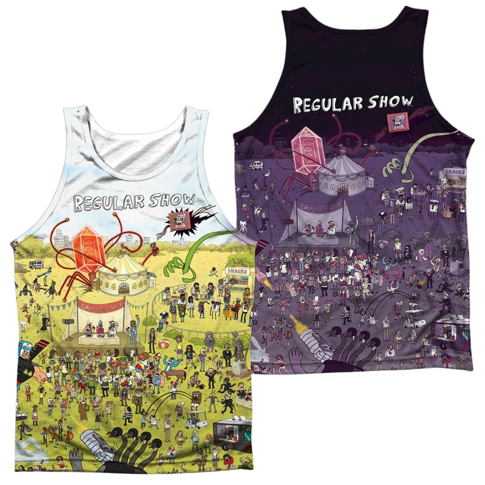 Regular Show Group Shot Men's All Over Print Tank Men's All Over Print Tank The Regular Show