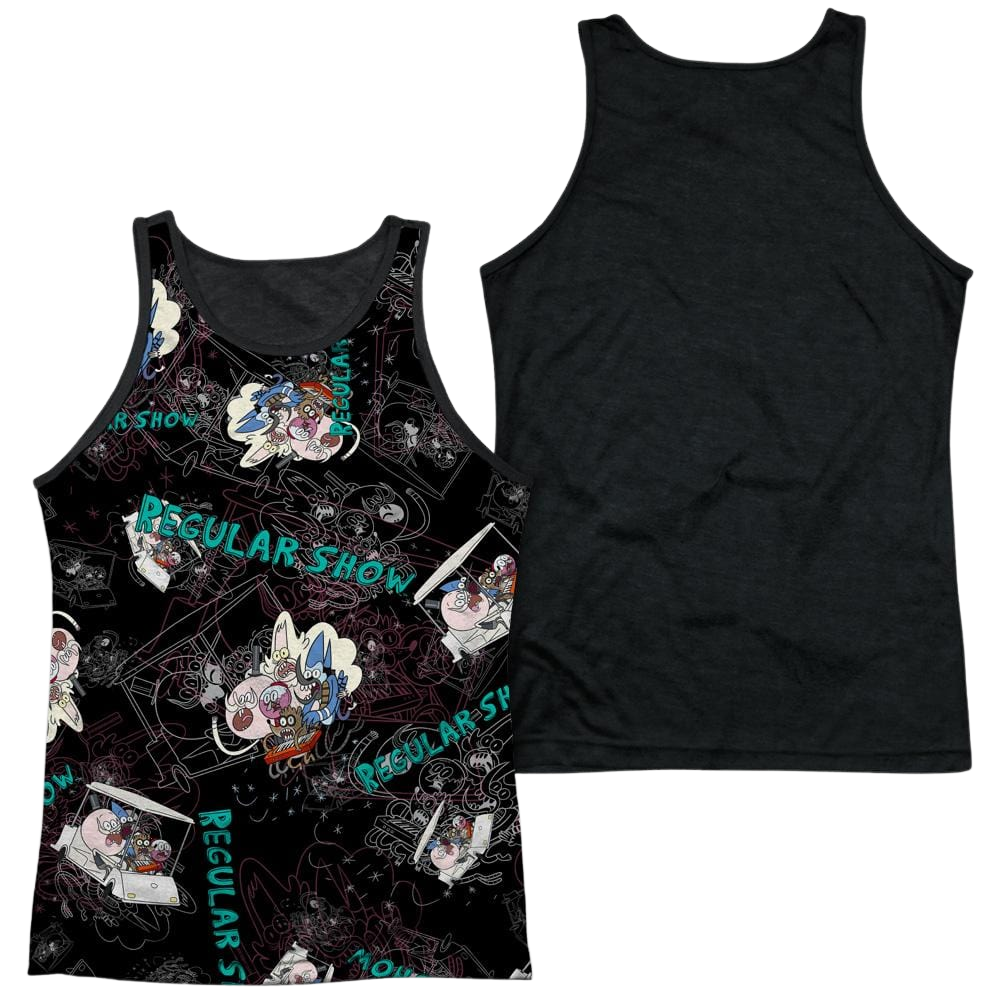 Regular Show Golf Cart Ride Men's Black Back Tank Men's Black Back Tank The Regular Show