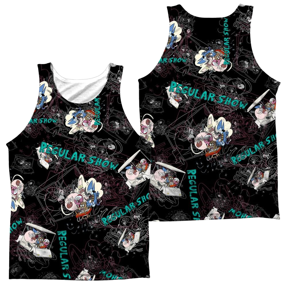 Regular Show Golf Cart Ride Men's All Over Print Tank Men's All Over Print Tank The Regular Show
