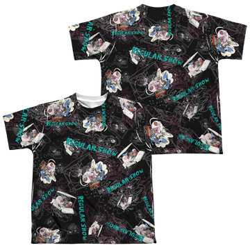 Regular Show, The Golf Cart Ride (F/B) - Youth All-Over Print T-Shirt Youth All-Over Print T-Shirt (Ages 8-12) The Regular Show