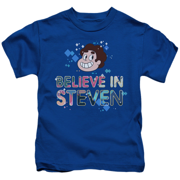 Royal kid's t-shirt for ages 4 to 7 with Steven Universe Believe graphic