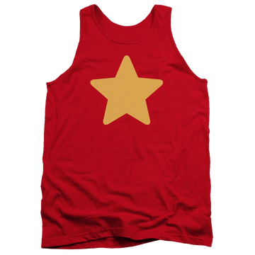 Red men's tank with Steven Universe Star graphic