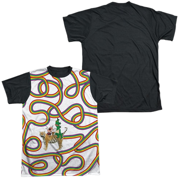 Uncle Grandpa Rainbows men's black back t-shirt