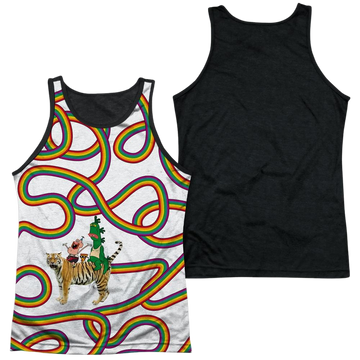 Uncle Grandpa Rainbows men's black back tank