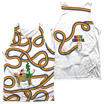 Uncle Grandpa Rainbows men's all-over print tank
