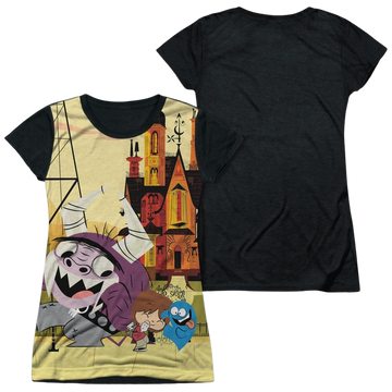 Foster's Home for Imaginary Friends Funny Friends - Juniors Black Back T-Shirt Juniors Black Back T-Shirt Foster's Home for Imaginary Friends