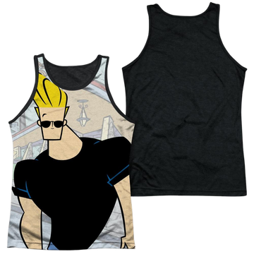 Johnny Bravo Hanging Out men's black back tank