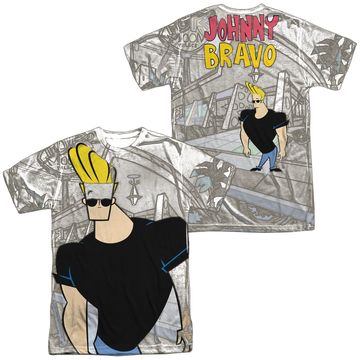 Johnny Bravo Hanging Out men's all-over print t-shirt