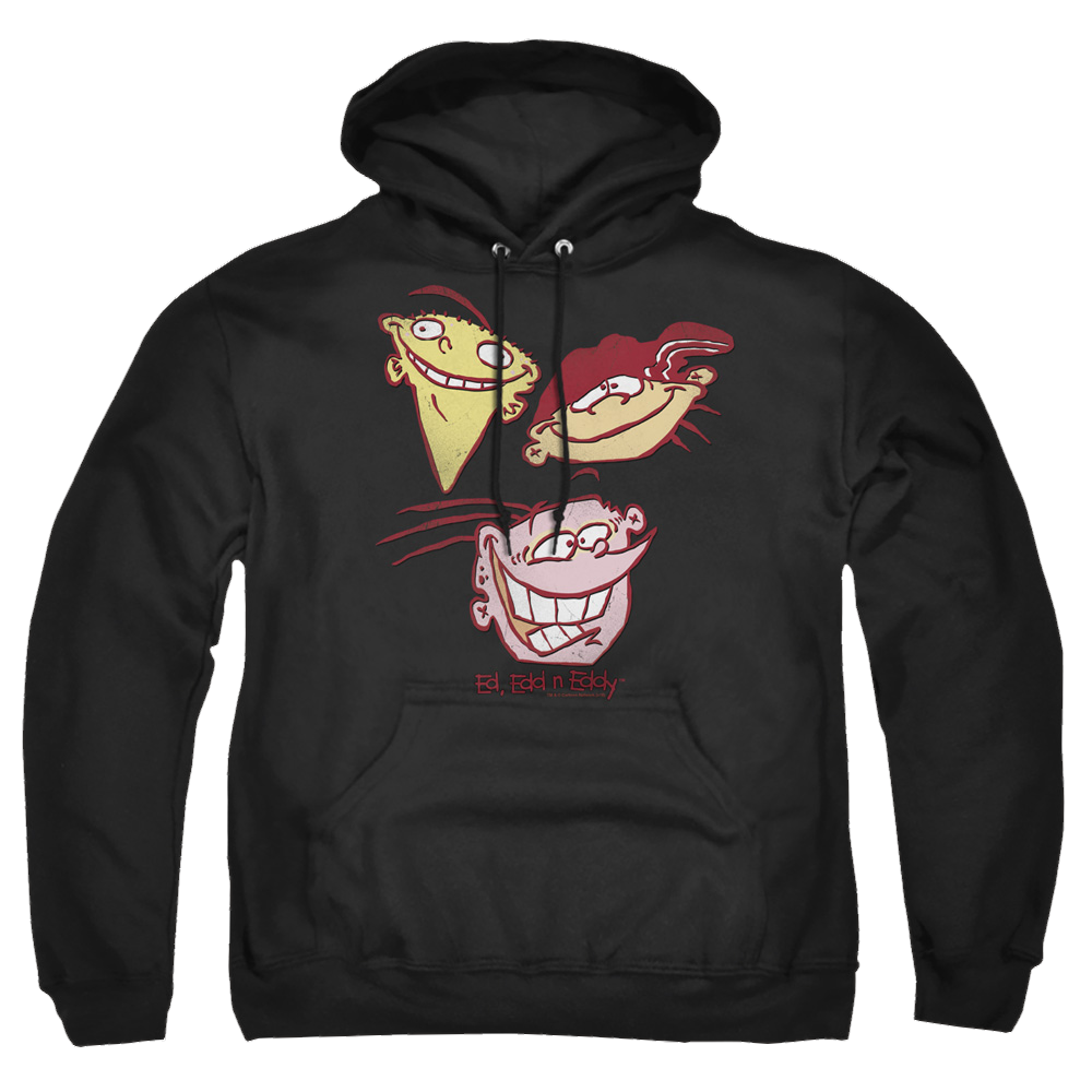 Ed, Edd n Eddy Three Heads - Pullover Hoodie Pullover Hoodie Ed, Edd n Eddy
