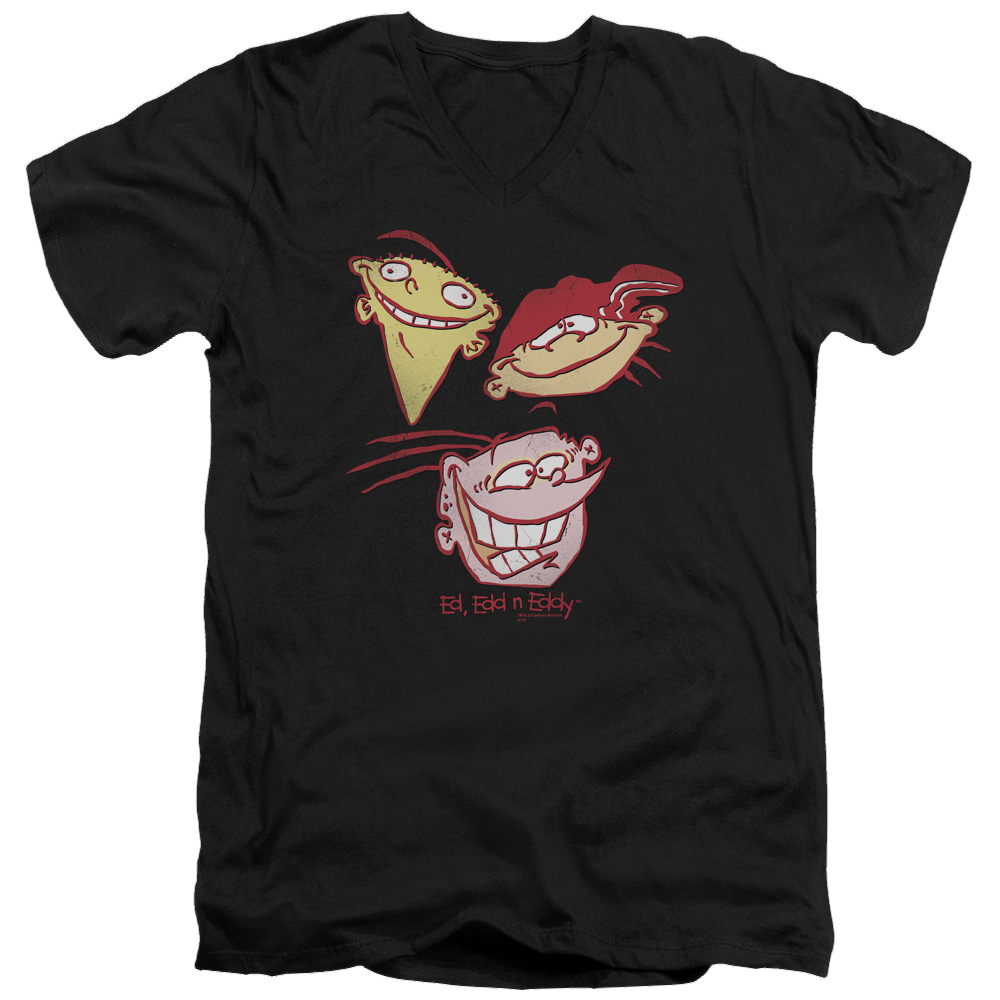 Ed, Edd n Eddy Three Heads - Men's V-Neck T-Shirt Men's V-Neck T-Shirt Ed, Edd n Eddy