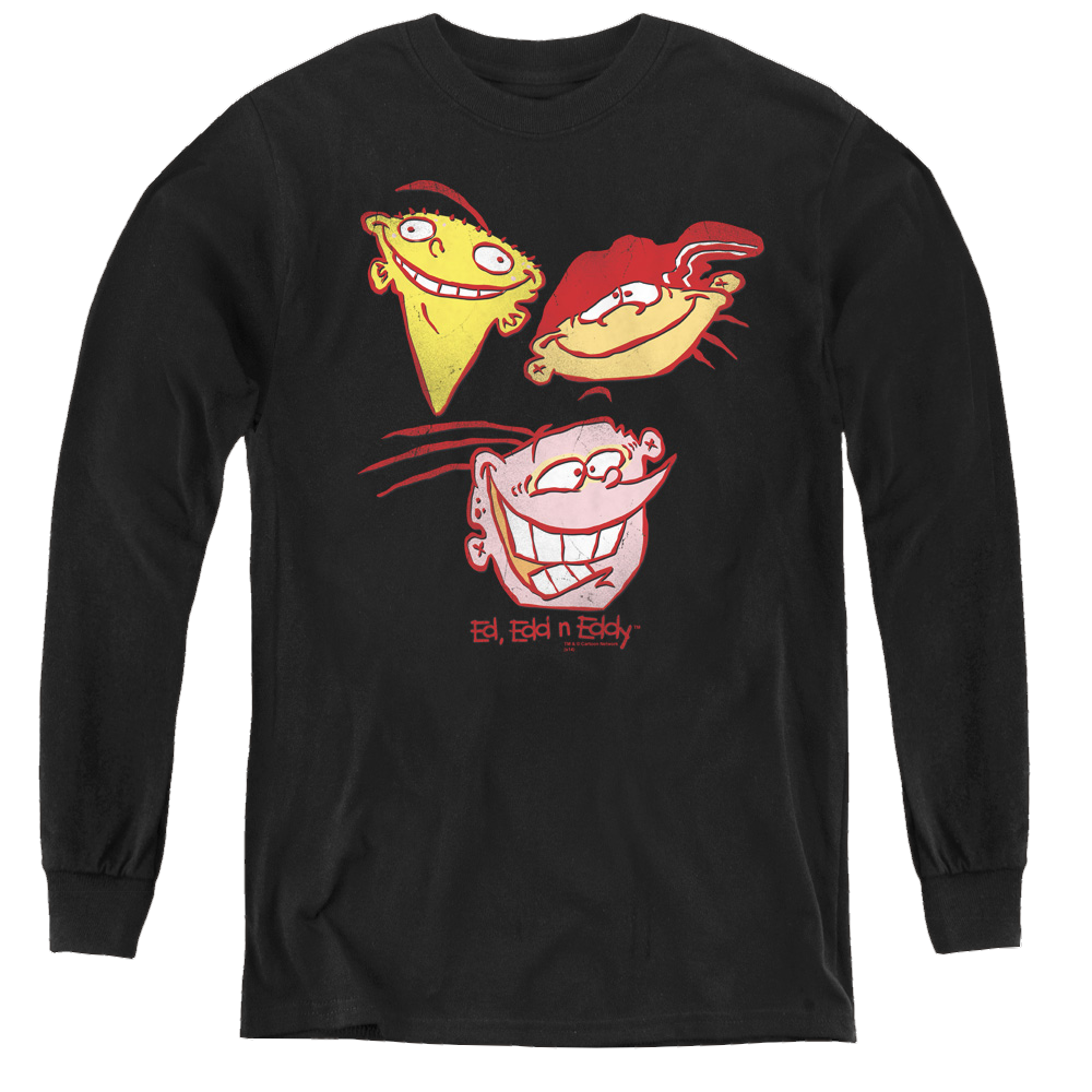 Ed, Edd n Eddy Three Heads - Youth Long Sleeve T-Shirt Youth Long Sleeve T-Shirt Ed, Edd n Eddy