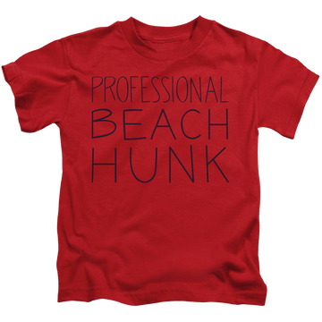 Red kid's t-shirt for ages 4 to 7 with Steven Universe Beach Hunk graphic