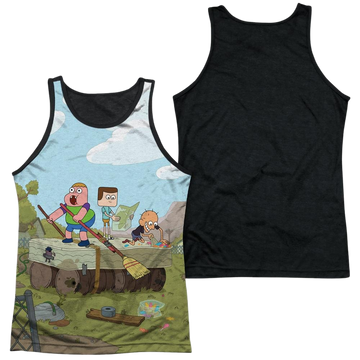 Clarence Boat Men's Black Back Tank Men's Black Back Tank Clarence