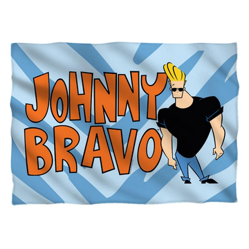 Johnny Bravo Logo pillow case