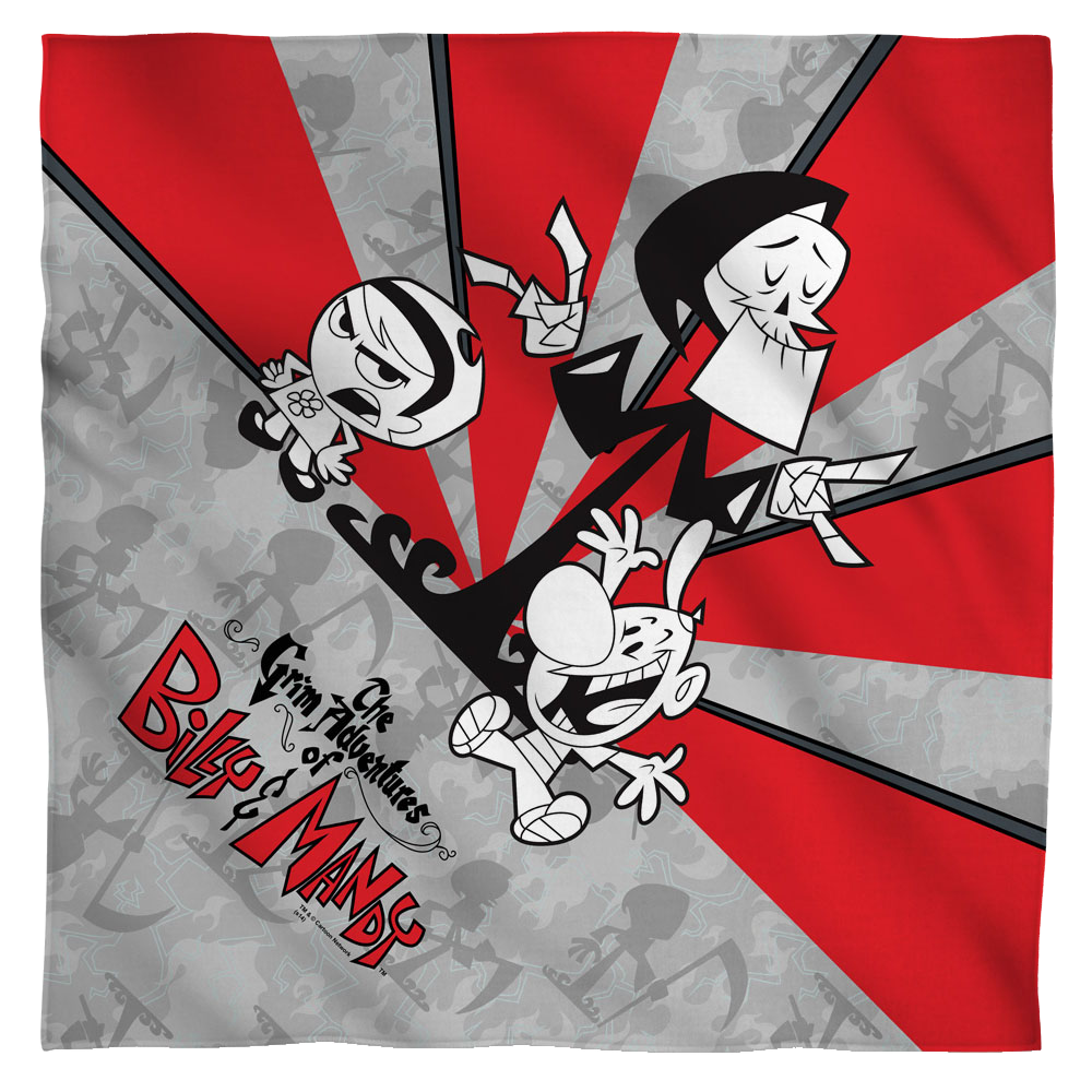 Grim Adventures Of Billy & Mandy - Time's Up - Bandana Bandanas The Grim Adventures of Billy & Mandy