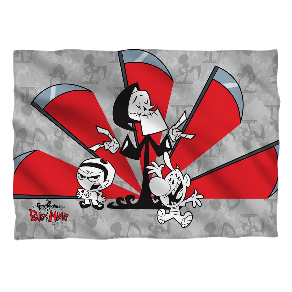 Grim Adventures of Billy & Mandy, The Times Up - Pillow Case Pillow Cases The Grim Adventures of Billy & Mandy