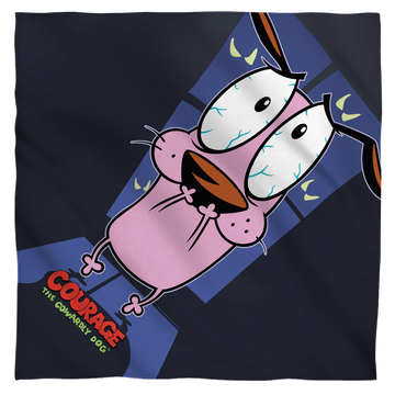 Courage The Cowardly Dog - Window - Bandana Bandanas Courage the Cowardly Dog